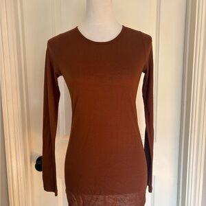 Brown Long Sleeve Top